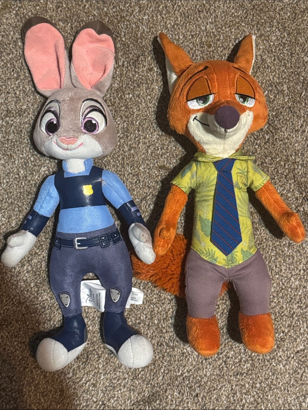 Disney Zootopia Judy Hopps & Nick Wilde Plush Set
